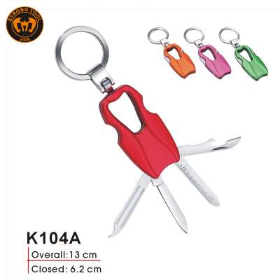 Hot Sale Multi-function Tool with Knife, Keychain With Screwdriver, Mini Tool Keychain